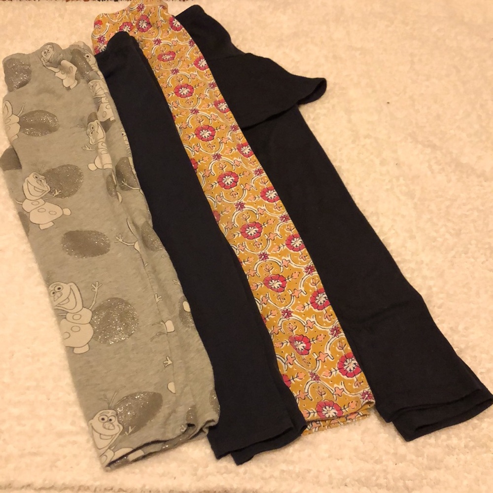 Lot of 4 leggings, size 4-6